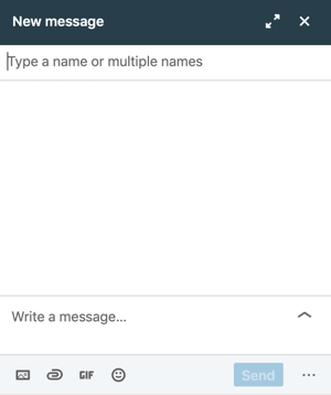 Customize LinkedIn Messages, step 1.