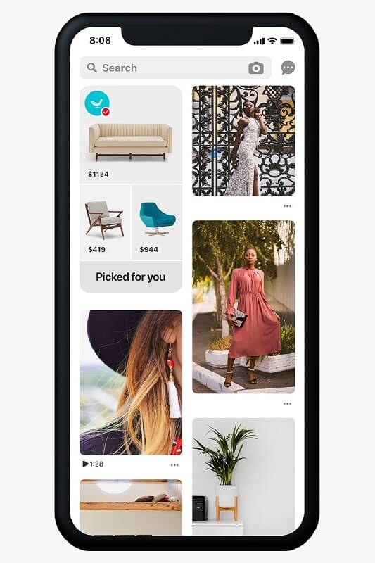 Pinterest introduced more dedicated and personalized shopping recommendations in the Home Feed with browsable catalogs and personalized hubs of shoppable ideas.