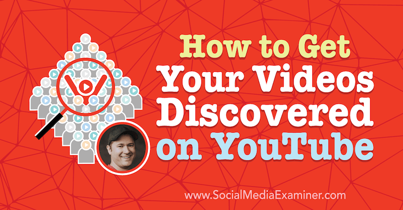 How to Get Your Videos Discovered on YouTube featuring insights from Tim Schmoyer on the Social Media Marketing Podcast.