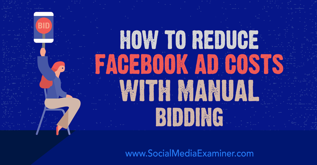 Hummingbird favor vasketøj How to Reduce Facebook Ad Costs With Manual Bidding : Social Media Examiner