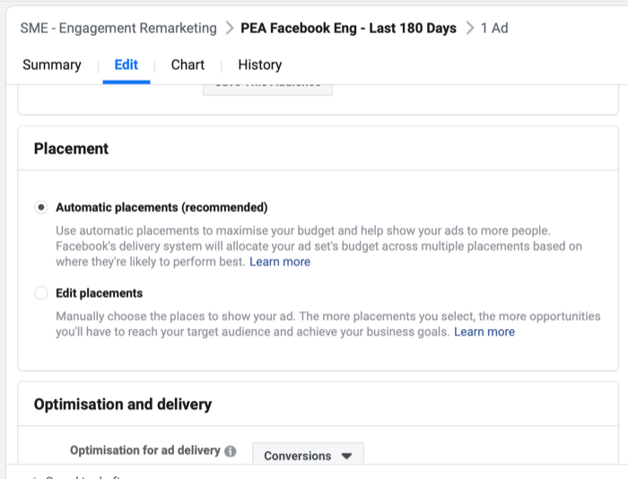 facebook how to set up engagement remarketing campaign step 4 700 - How to Retarget Ads to Engaged Instagram and Facebook Fans