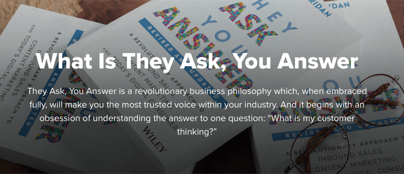 Marcus Sheridan's 'they ask, you answer' philosophy