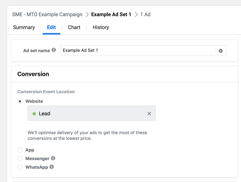 step by step walkthrough for creating a Facebook campaign with multiple text options