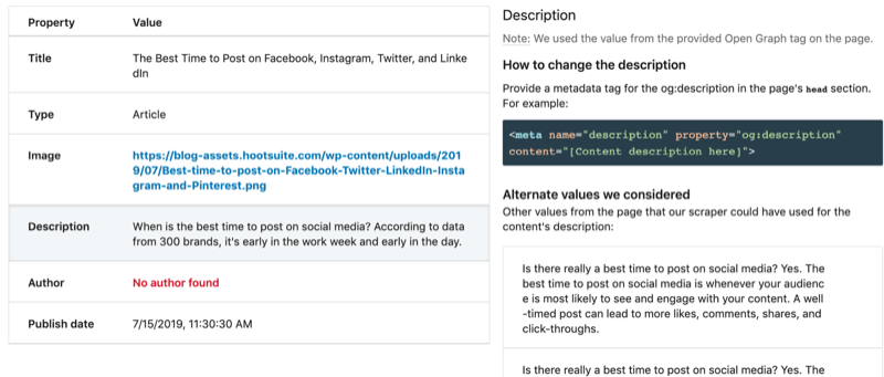 step by step walkthrough for how to clear the cache using the LinkedIn Post Inspector