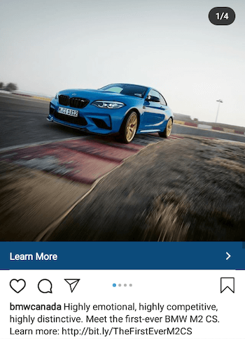 example of Instagram ad emphasizing a unique value proposition (UVP)