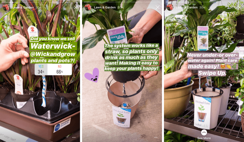 business example of tips shared in Instagram Stories