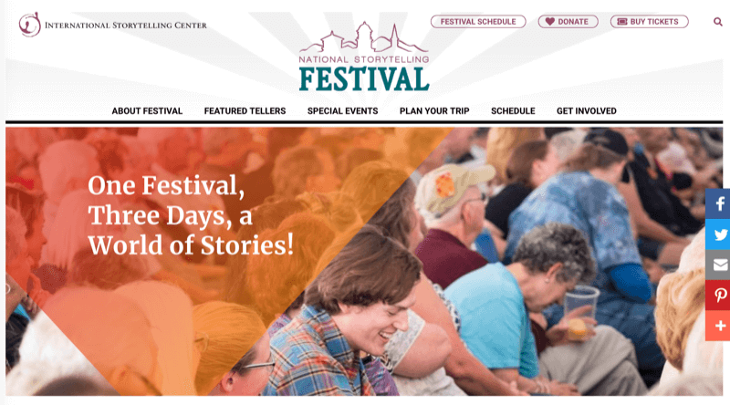 National Storytelling Festival website