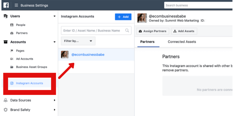 how to remove Instagram account from Facebook Business Manager