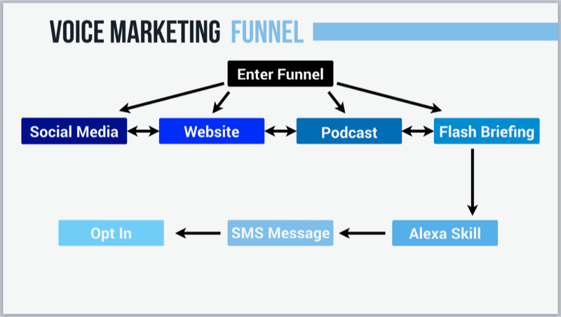 graphic showing voice marketing strategy