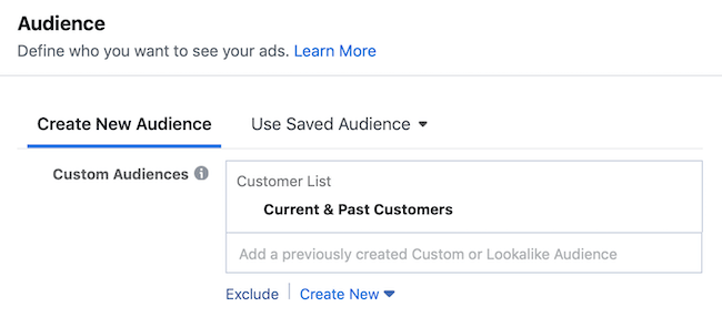 step 2 of how to set up Facebook engagement campaign to promote customer survey