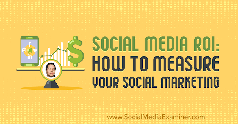 Social Media ROI: How to Measure Your Social Marketing featuring insights from Christopher Penn on the Social Media Marketing Podcast.