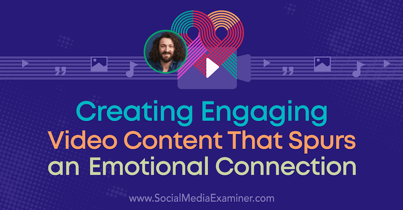 Creating Engaging Video Content That Spurs an Emotional Connection featuring insights from Ezra Firestone on the Social Media Marketing Podcast.