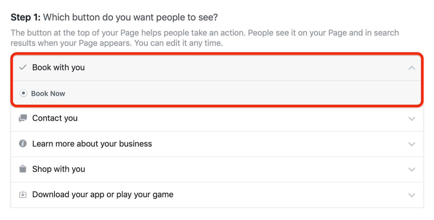 Add Book Now Cta Button To Facebook Page 1 750@2x