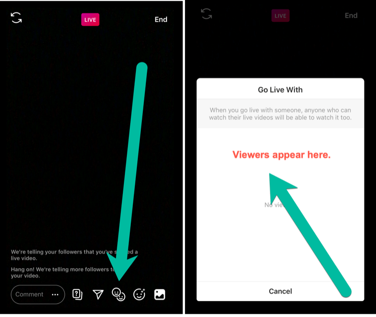 how to add guest to Instagram Live video