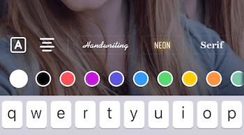 TikTok font, style, and color options for text