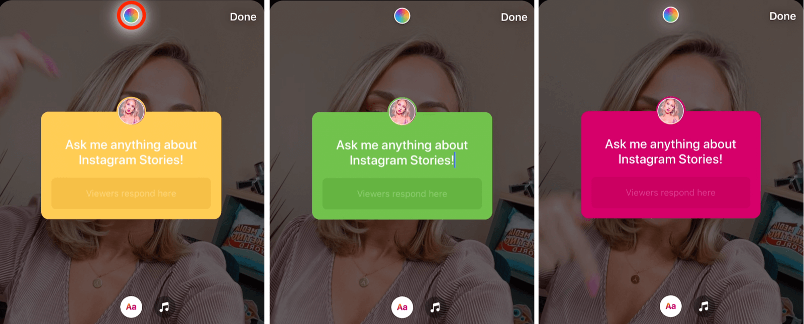 add questions sticker to Instagram story