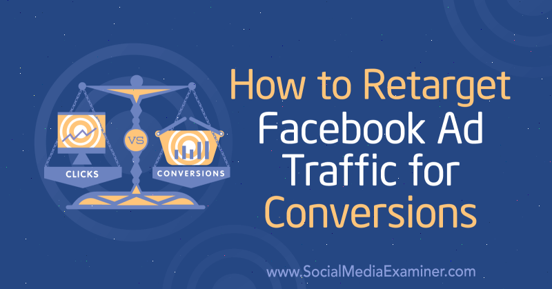 How to Retarget Facebook Ad Traffic for Conversions by Charlie Lawrance on Social Media Examiner.