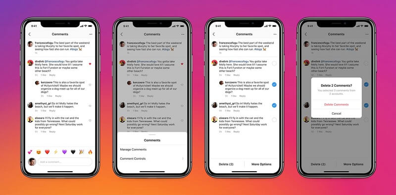 Instagram users can now quickly filter negative comments in bulk as well as highlight positive ones. The platform is also adding new controls to manage who can tag or mention your account on Instagram.