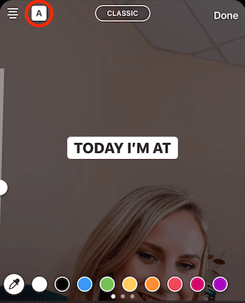 customize text in Instagram Stories