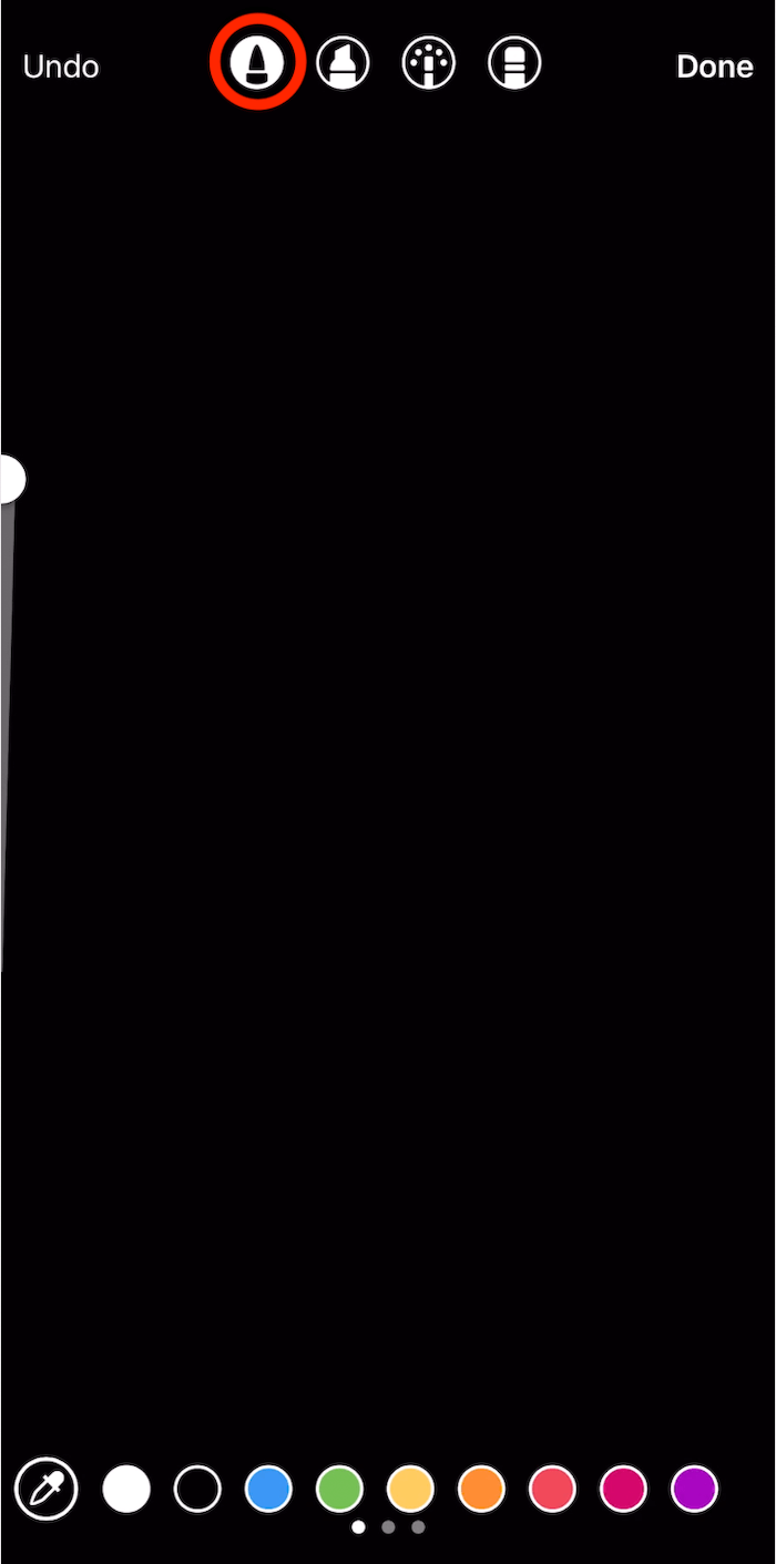 create rainbow text in Instagram Stories