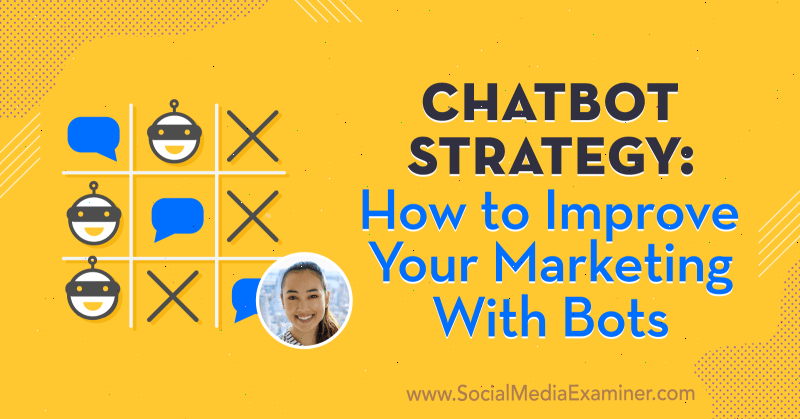 Chatbot Strategy: How to Improve Your Marketing With Bots featuring insights from Natasha Takahashi on the Social Media Marketing Podcast.