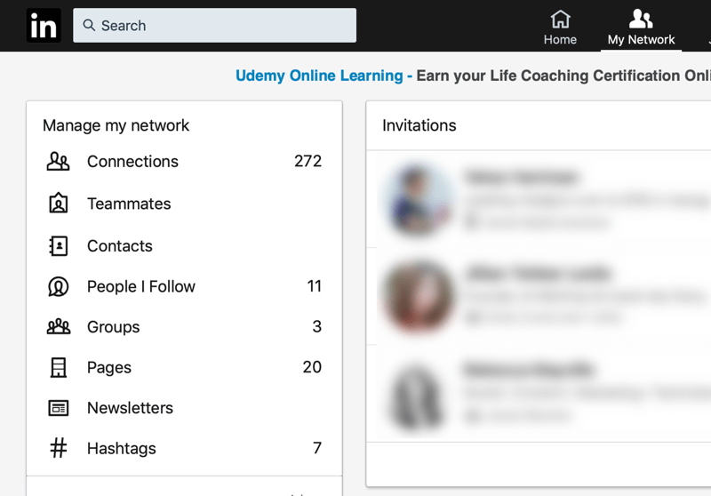 linkedin teammates feature step 1