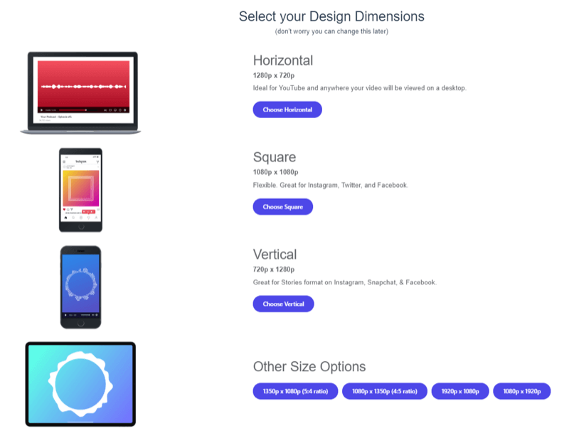 select design dimensions in Wavve