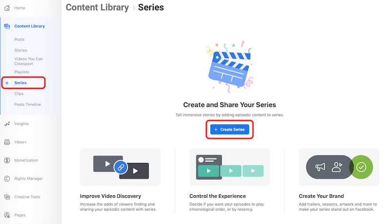 create video series in Creator Studio