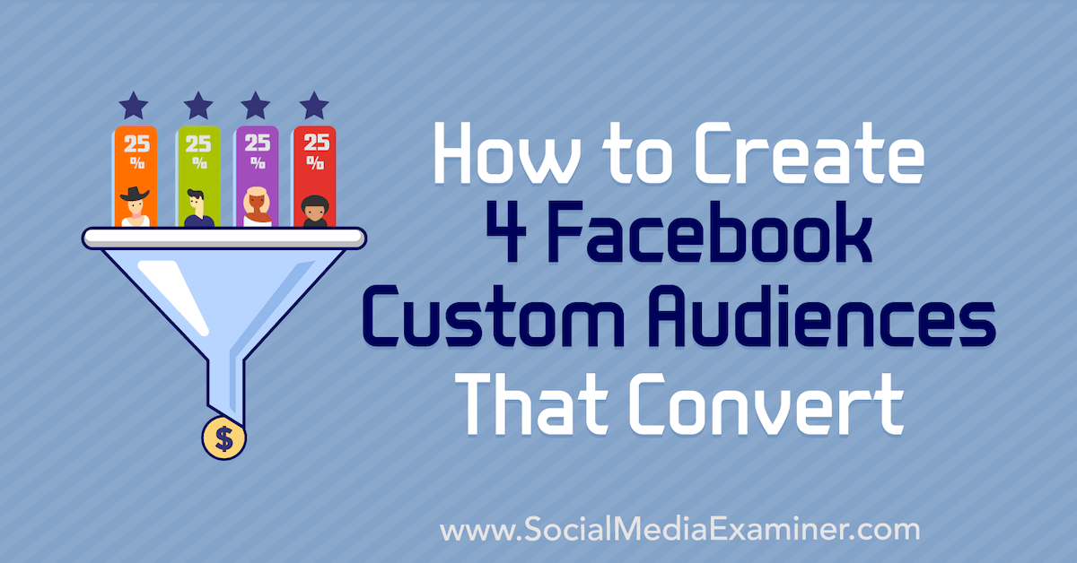 How to Create 4 Facebook Custom Audiences That Convert