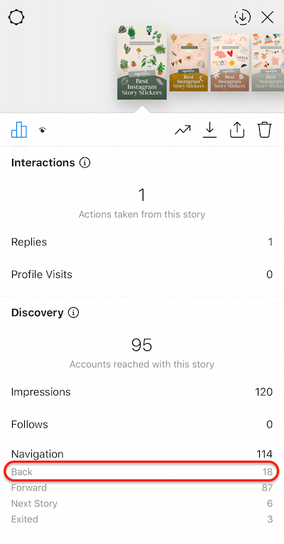 How to see on sale insights on instagram story