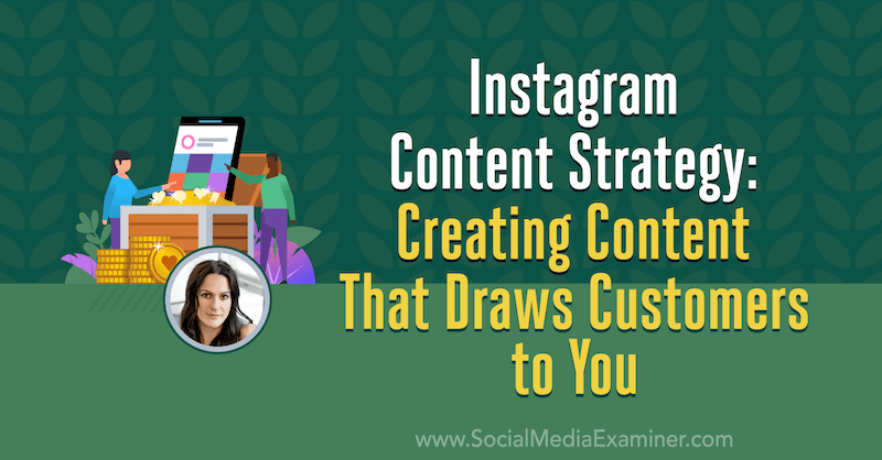 Instagram Content Strategy: Creating Content That Draws Customers to You featuring insights from Alex Tooby on the Social Media Marketing Podcast.