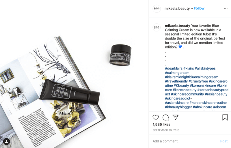 季节性礼物@ mikaela.beauty的示例，发现并通过instagram帖子共享，并注明了限定的项