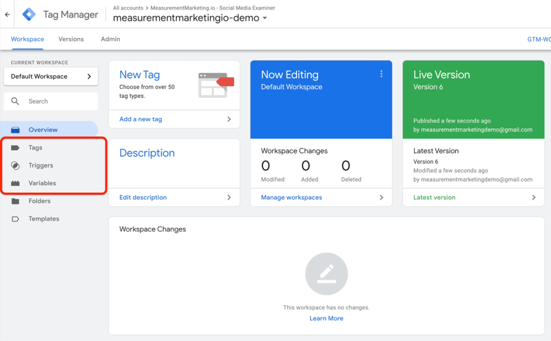google tag manager tag variables