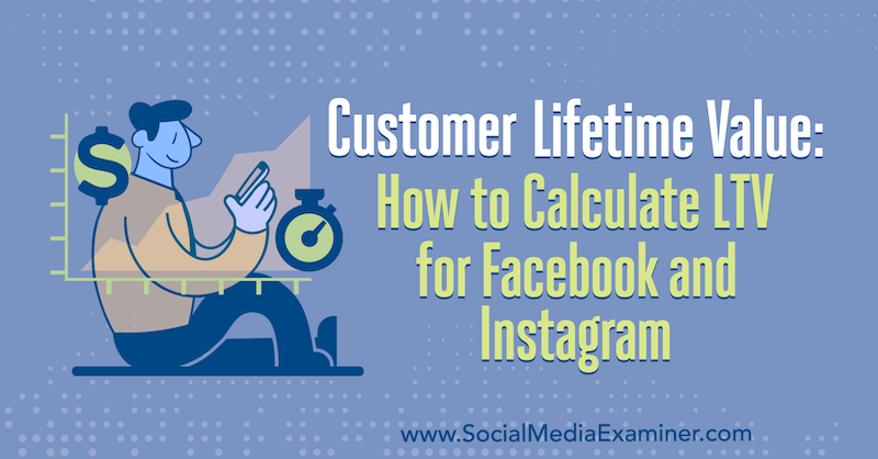 Customer Lifetime Value: How to Calculate LTV for Facebook and Instagram by Maurice Rahmey on Social Media Examiner.