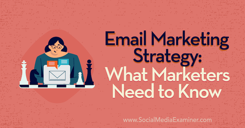 Email Marketing Strategy: What Marketers Need to Know featuring insights from Jenna Tiffany on the Social Media Marketing Podcast.