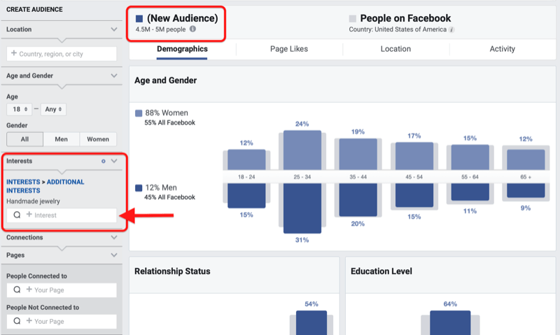 facebook audience insights step 2 800