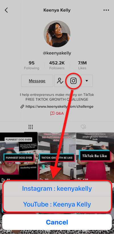 How to Link an Instagram Account to a TikTok Profile