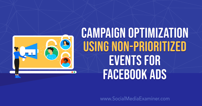 Campaign Optimization Using Non-Prioritized Events for Facebook Ads by Anna Sonnenberg on Social Media Examiner.