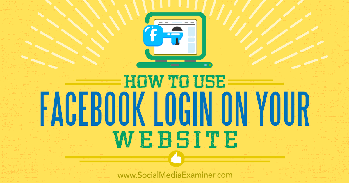 Login using your Facebook account