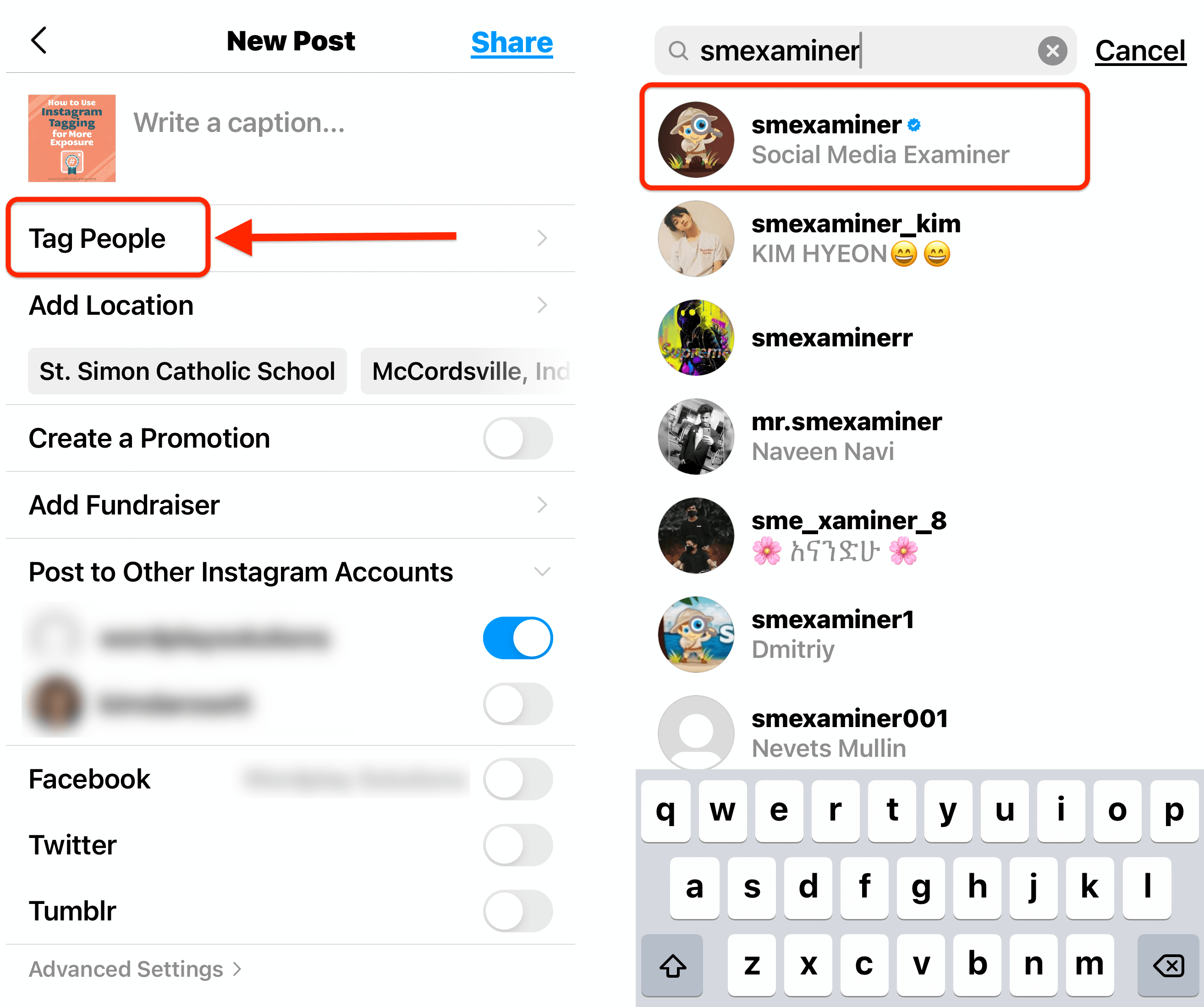 How to tag someone in your Instagram story ?