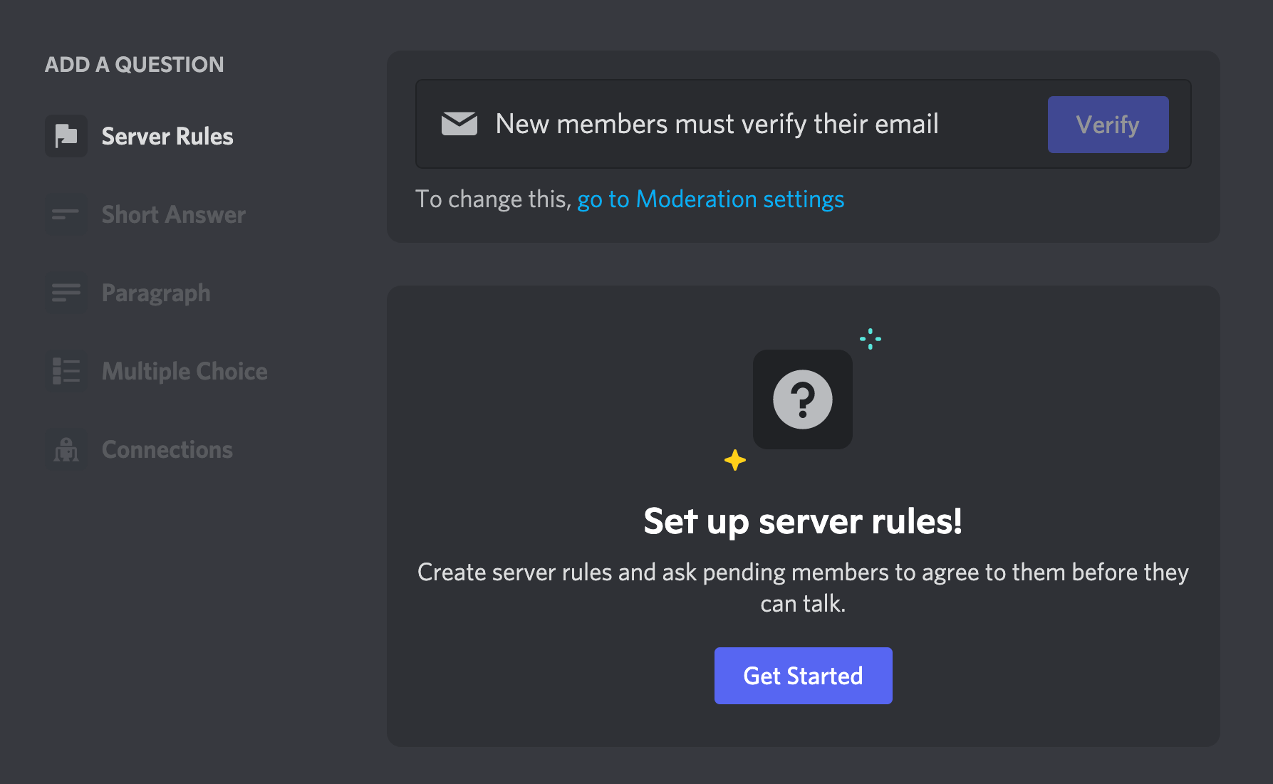  Create you account and create your server