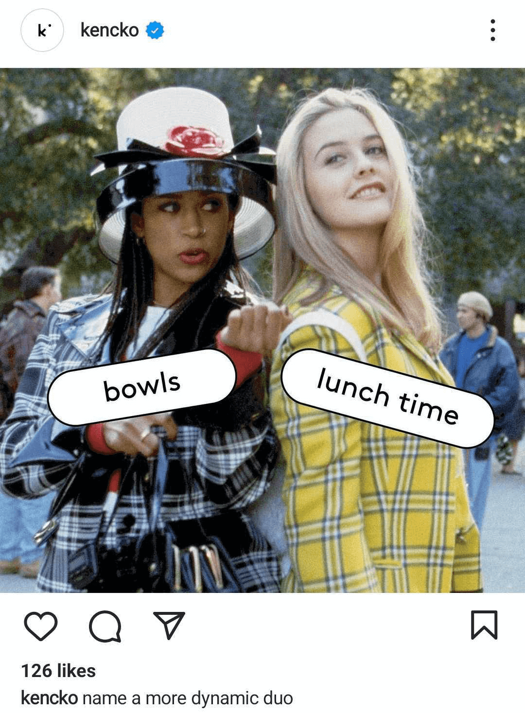 image of Instagram post using meme