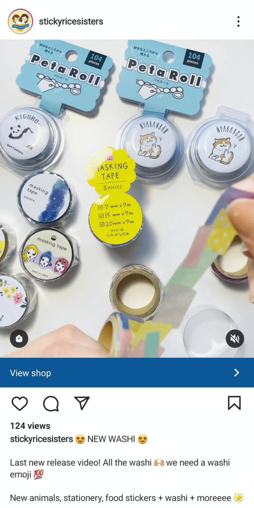 example of Instagram video showcasing product line