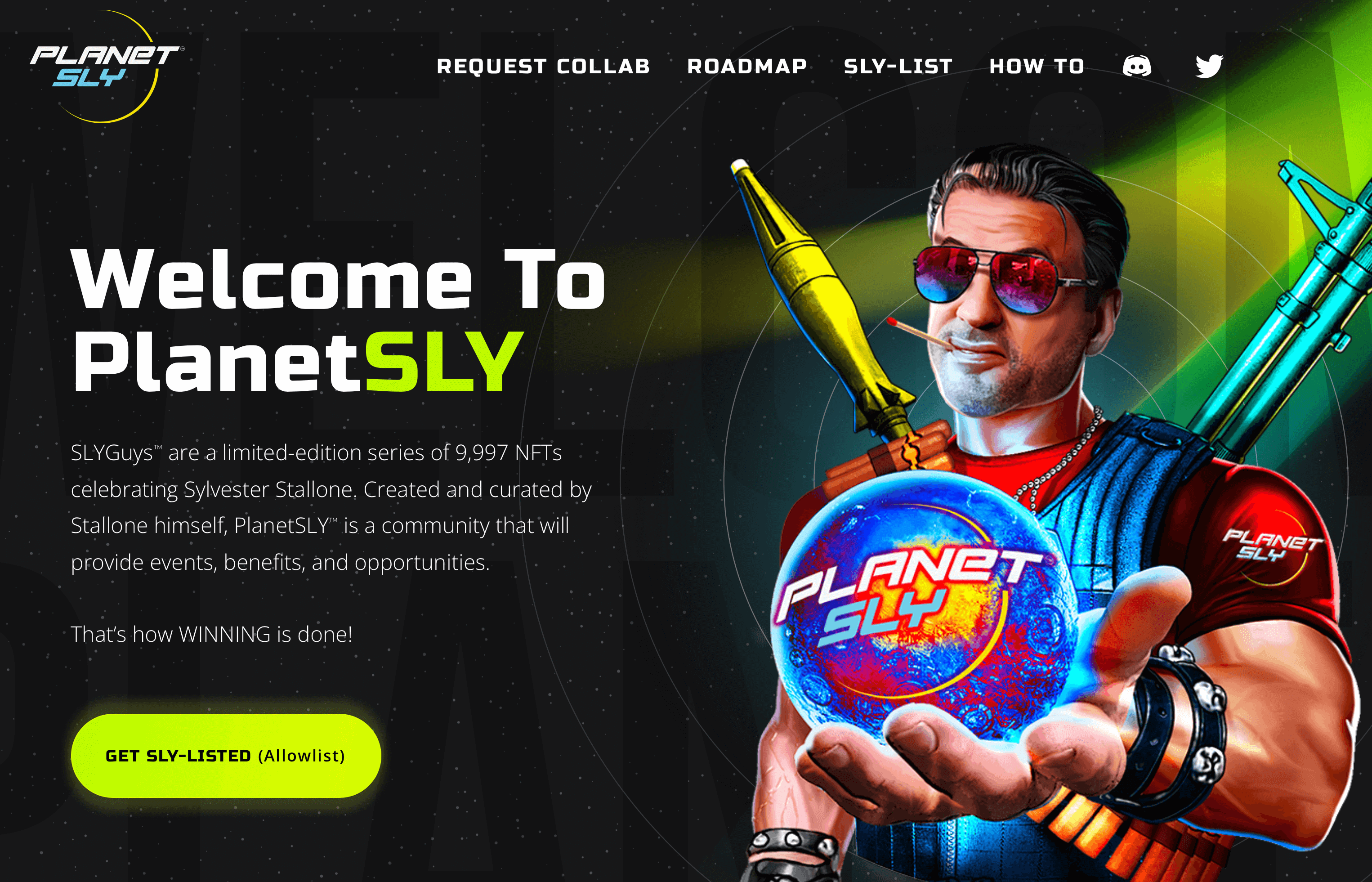 image of PlanetSLY website