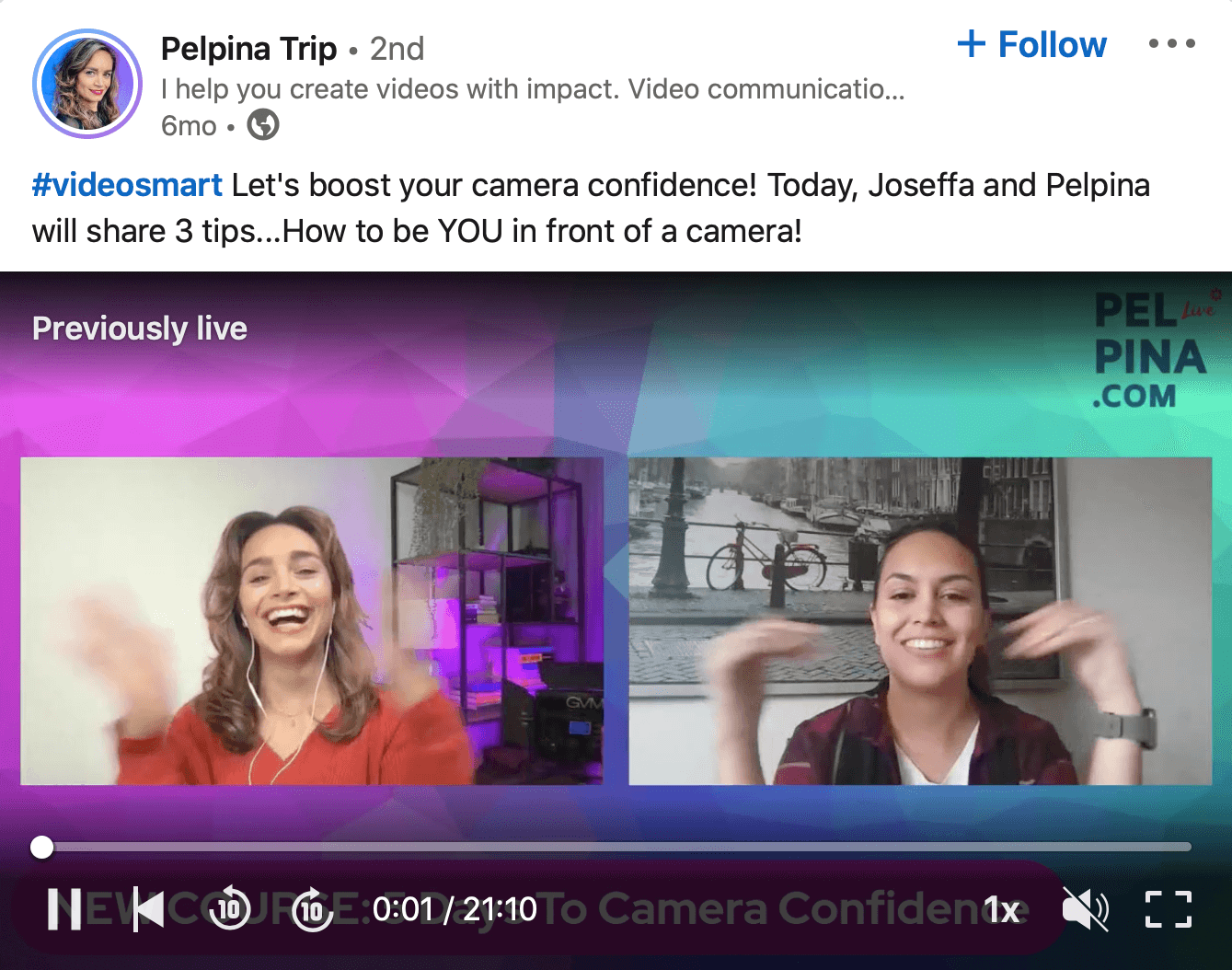 image of LinkedIn video from Pelpina Trip