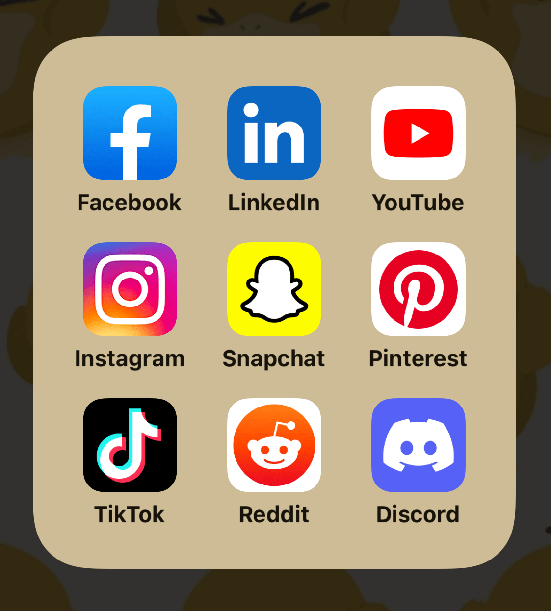 image of icons for major social media platforms