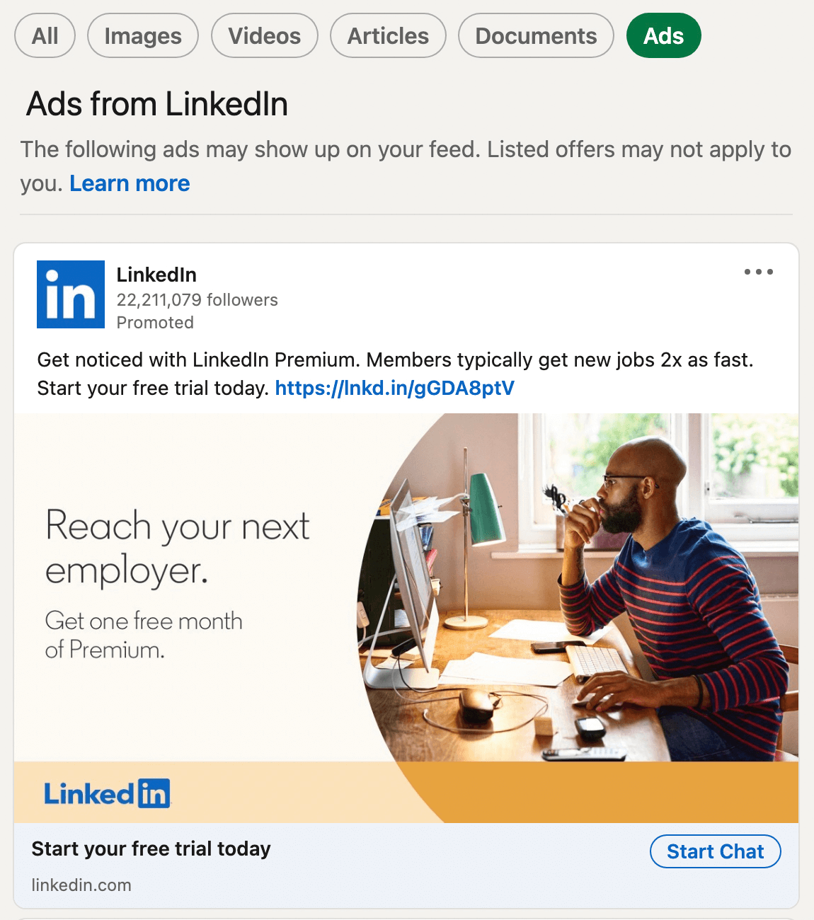 view competitor ads on linkedin step 4
