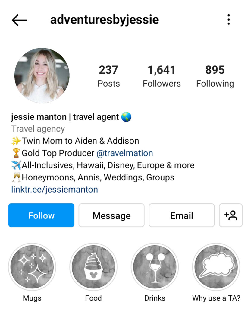 instagram biography project