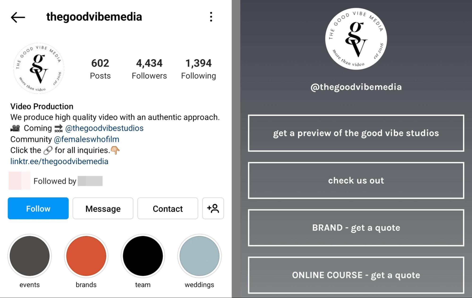 instagram-bio-thegoodvibemedia-media-entertainment-company-example