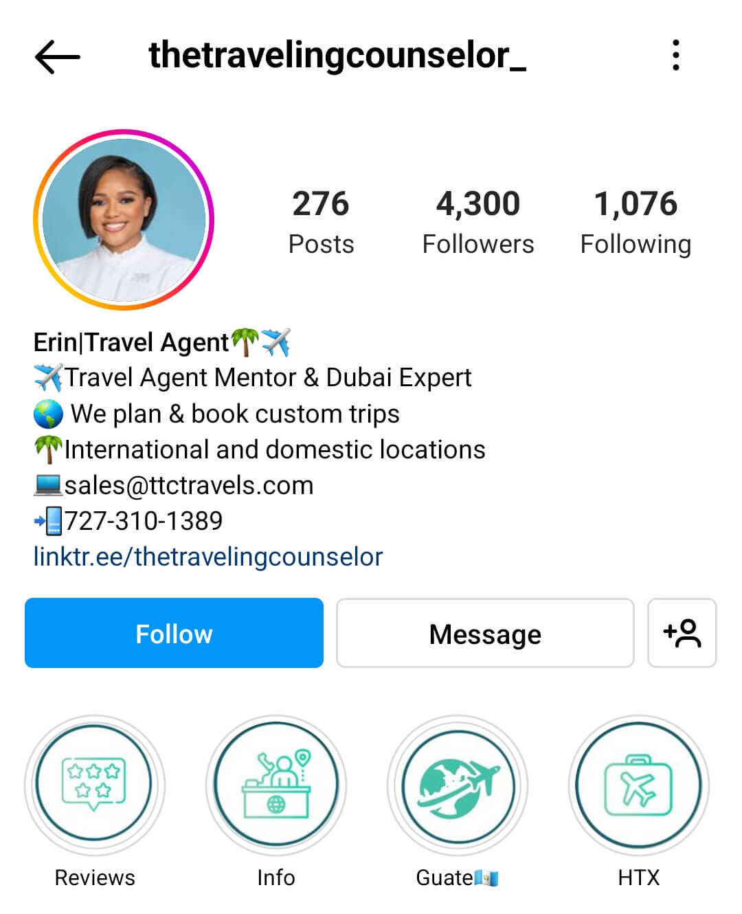 instagram-bio-thetravelingcounselor_-hashtag-emojis-example